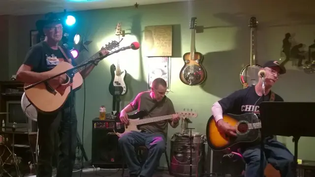 Mike Bollig playing live with his band